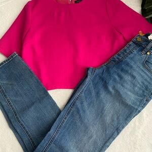 Tory Burch Blue Straight Leg Jeans